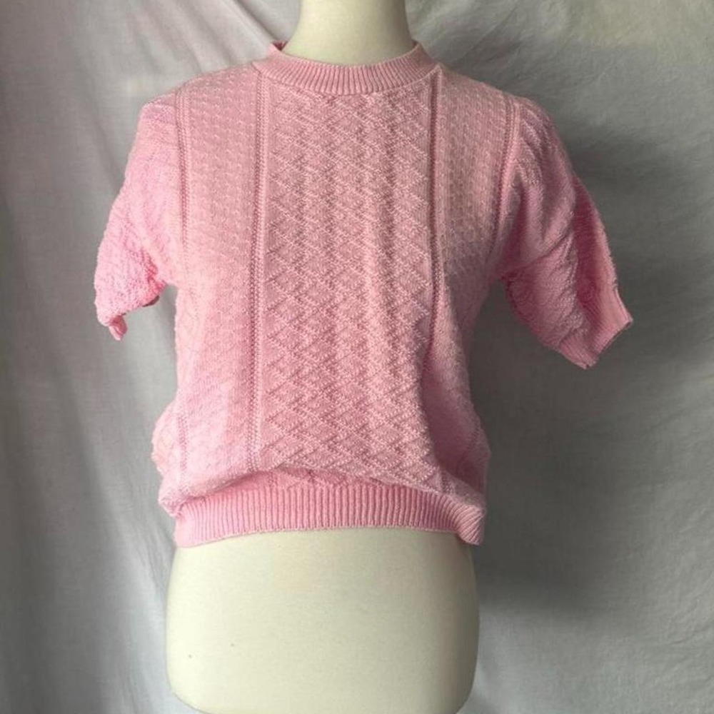 Cuddle Knit vintage pink sweater shirt